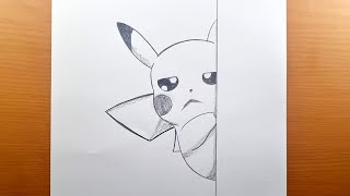 Disegno Pokémon facile  come disegnare Pikachu facilmente passo dopo passo con la matita [upl. by Mayrim]