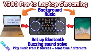 V300 Pro Sound Card Mickle MMSCO1 to Laptop for Streaming Set Up  Facebook Live [upl. by Dud]