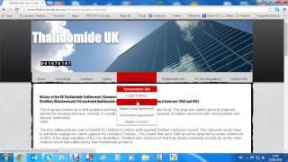 Thalidomide UK Website Tutorial 2015 [upl. by Ordway]