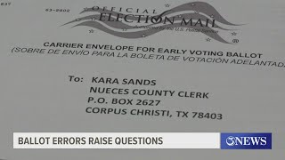 ELECTION Wrong names on mailin ballot envelopes for Nueces County couple [upl. by Ahsilav619]