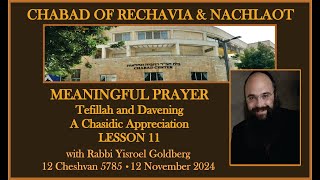 Meaningful Prayer  Tefilah and Davening – A Chasidic Appreciation  Lesson 11 [upl. by Belter57]