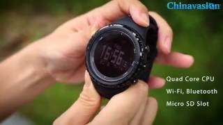 How to Set Up Sunroad FR803 Smart Watch Altimeter Barometer Compass Bluetooth [upl. by Fablan859]