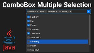 Custom Multi Selection JComboBox in Java Swing with FlatLaf UI [upl. by Irwin]