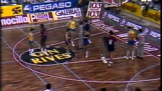 Cacaolat Granollers  FC Barcelona Liga ACB 198687 [upl. by Lathan273]