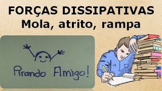 ENER 005  FORÇAS DISSIPATIVAS  EXEMPLOS DE APLICAÇÃO [upl. by Uphemia]