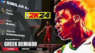 Encontre el DEMIGOD GRIEGO en NBA 2K24 Giannis Antetokounmpo Build [upl. by Punak]