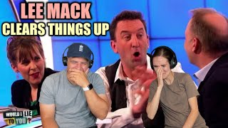 WILTY  Lee Mack Clears Things Up REACTION [upl. by Brozak]