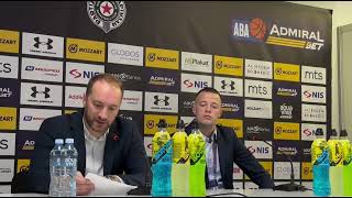 Partizan  Krka Konferencija za medije Dejan Jakara [upl. by Ayiotal]