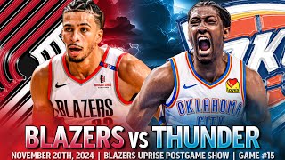 Blazers ThreeGame Winning Streak Snapped in OKC  Blazers vs Thunder Recap  Highlights  Postgame [upl. by Gnous320]