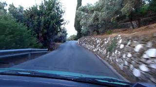 Samos going downhill on the road from Ambelos to Ag Konstantinos Part 1 [upl. by Carlick]