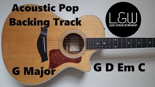 G Major Backing track G Ionian Acoustic Pop backing track [upl. by Nnylecoj]