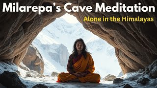 Milarepa’s Cave Meditation Alone in the Himalayas Ailight AI tibetanmonk [upl. by Annid509]