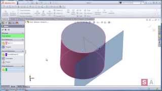 Creating Tangent Planes in SolidWorks [upl. by Eiggam]