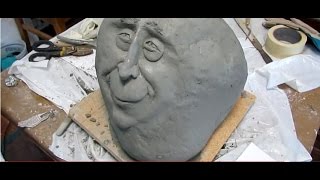 Face Stone Ferrocent Sculpture [upl. by Ainocal]