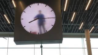 MARTIN BAAS CLOCK SCHIPHOL AIRPORT AMSTERDAM [upl. by Adnamma]