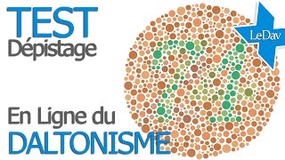 TEST de dépistage du DALTONISME  enchromacom Test En ligne [upl. by Phil911]