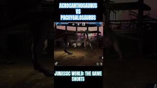 Acrocanthosaurus vs Pachygalosaurus  Jurassic World The Game Shorts [upl. by Gonzalo]