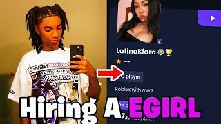 So I Hired A Egirl To Play Roblox With Me [upl. by Halimaj]