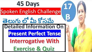 45 Days Spoken English Challenge For Beginners  Day 17  Part B [upl. by Knowle]