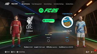 EA Sports FC 25  Liverpool Vs Inter Milan I Full Gameplay I Legendary Difficulty PS5 [upl. by Delanty]