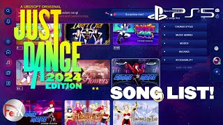 Just Dance 2024 Edition  Song List PS5 [upl. by Akers867]