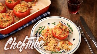 Comment faire des Tomates Farcies à lOrientale  Recette dans la description [upl. by Hgielyak840]