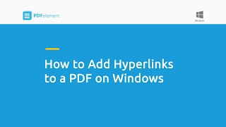 How to Add Hyperlinks to a PDF on Windows [upl. by Hepzi]