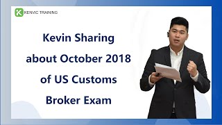 Sharing about October 2018 of US Customs Broker Exam [upl. by Lambrecht1]