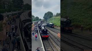 13268 lms mogul at Bridgnorth britishrailways railway train [upl. by Eelac]