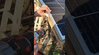 Part 24  Improvized Solar Panel Frame Holders  Off Grid Solar Panel Rack Supports Crafty Lab [upl. by Onez]