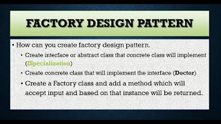 What Is Factory Design Pattern [upl. by Aritak]