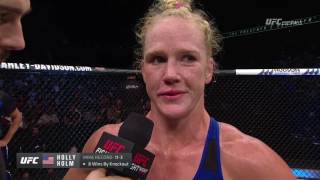 Fight Night Singapore Holly Holm Octagon Interview [upl. by Alinna]