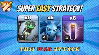 TH11 Best War Attack Strategy II New LAVALOON War Attack Strategy for TH11 Clash of Clans [upl. by Wolford240]