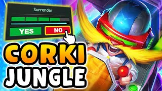 My teammates thought I was trolling by picking Corki Jungle so i carried the game [upl. by Langston458]