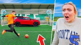 Surprising My GIRLFRIEND with her DREAM CAR Then SMASHING it Football Challenge [upl. by Iarahs]