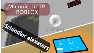 Elevator amp Machine Room TOUR  Miconic 10 Testing Place Schindler NW Roblox [upl. by Doty]