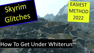 Skyrim Glitches How to get under Whiterun  EASIEST Method EVER [upl. by Klimesh]