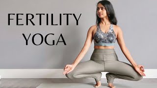 Yoga For Fertility amp Conceiving  Follicular to Ovulation  Yoga To Get Pregnant  Affirmations [upl. by Driscoll952]