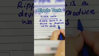 Ripple Tank Defination easy to learn Study with Afshan [upl. by Sisenej]