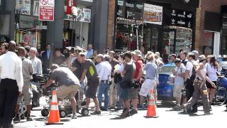 grabación de una película en una calle de Nueva York [upl. by Sitoiganap]