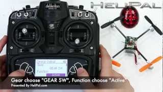 HeliPalcom  Walkera QR LadyBird Rolling Mode Setup Procedures amp Flip Flight Test [upl. by Lamb678]