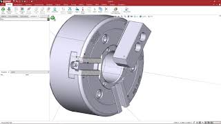 Making a Lathe Chuck Body and Jaws in ESPRIT [upl. by Einahpad]