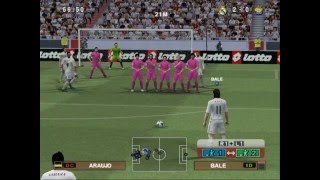 PES 2016 PS2 Gareth Bale Amazing Free Kick Goal Real Madrid vs Las Palmas Season 20152016 [upl. by Dylane81]