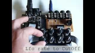 elicktronic Arduino Mozzi mono Synth v10 [upl. by Tallu745]