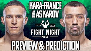 UFC Fight Night Kai KaraFrance vs Askar Askarov Preview amp Prediction [upl. by Eerised]