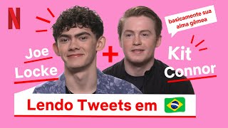 Joe Locke e Kit Connor leem tweets em português  Heartstopper  Netflix Brasil [upl. by Ahsiken]