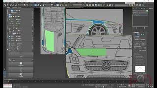 3DS Max Car Modeling Modeling 02 [upl. by Comethuauc822]