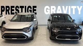 Kia Carens Gravity Edition VS Prestige opt ComparisonKia Carens Prestige VS Gravity Compair Review [upl. by Attenor878]