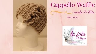 Tutorial cappello punto wafflelafatatuttofare [upl. by Aldric]