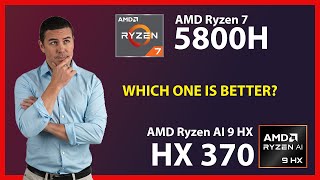 AMD Ryzen 7 5800H vs AMD Ryzen AI 9 HX 370 Technical Comparison [upl. by Amrac]